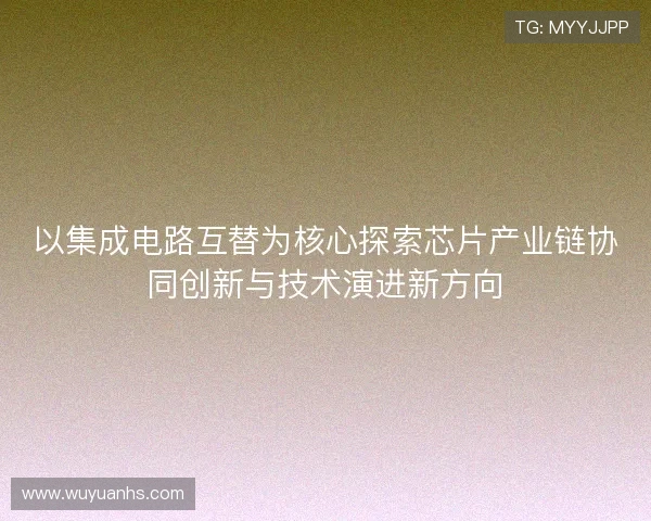 以集成电路互替为核心探索芯片产业链协同创新与技术演进新方向 以集成电路互替为核心探索芯片产业链协同创新与技术演进新方向